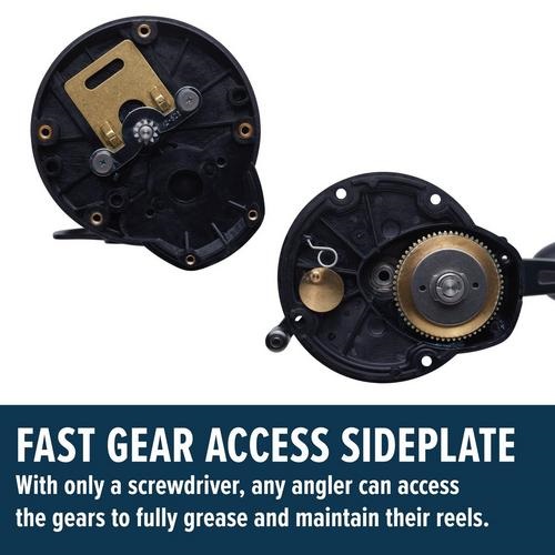 Penn Squall II 20LW LH - Levelwind System for Even Line Lay and Reduced Wear