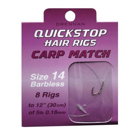 Drennan Quickstop Carp Match Hair Rigs