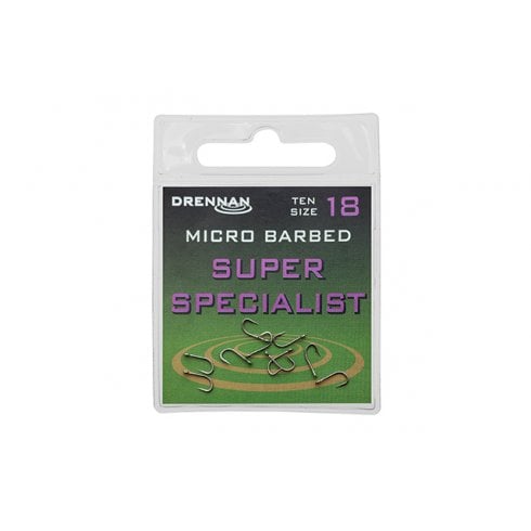 Drennan Super Specialist Micro Barbed hooks