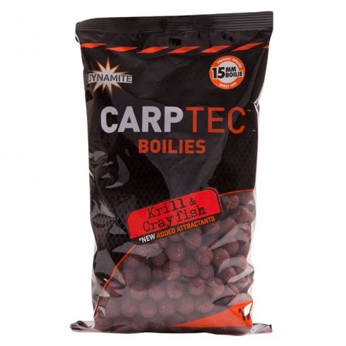 Dynamite Baits Carp-Tec Krill & Crayfish Boilies 15mm 900g