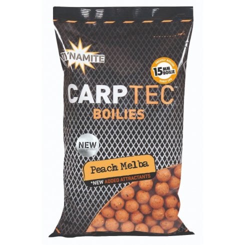 Dynamite Baits Carptec Peach Melba Boilies 15mm 900g