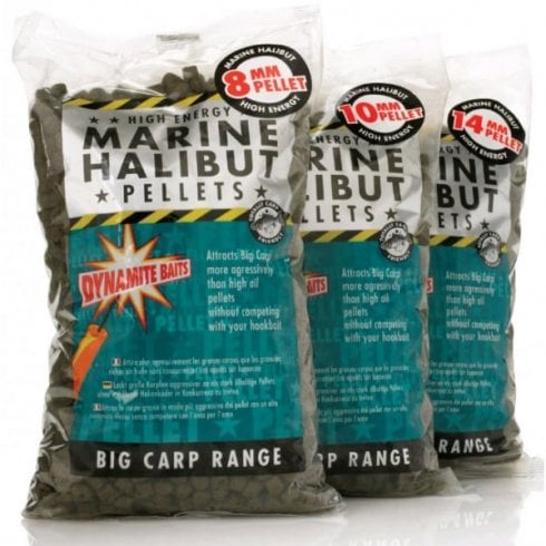 Dynamite Baits Marine Halibut Pellets 14mm 20 x 1kg
