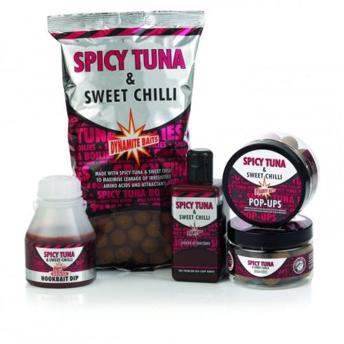 Dynamite Baits Spicy Tuna and Sweet Chilli carp bait