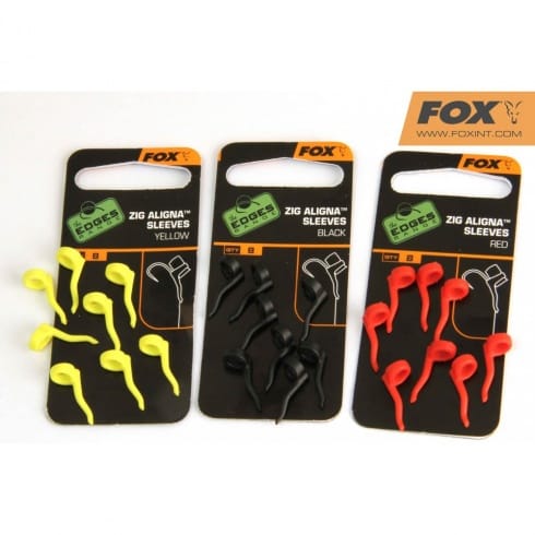 Fox Edges Zig Aligna Sleeves, Black, Red & Yellow