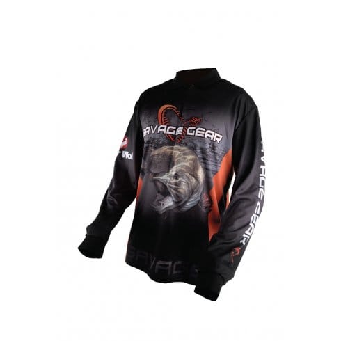 Savage Gear Tournament Jersey Pike/Zander/Perch Black
