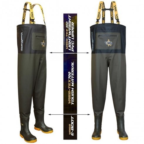Vass Hybrid 700 Studded Chest Waders Studded
